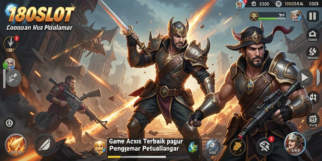 Tampilan seru gameplay 180SLOT yang memacu adrenalin.