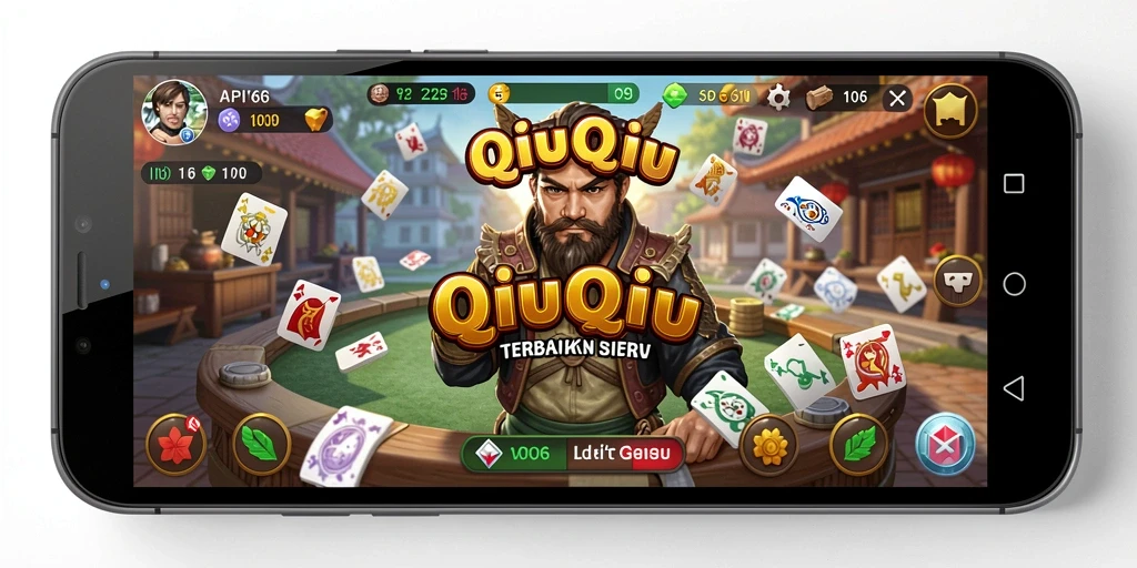 Tangkapan layar menunjukkan gameplay seru QiuQiu di API66.