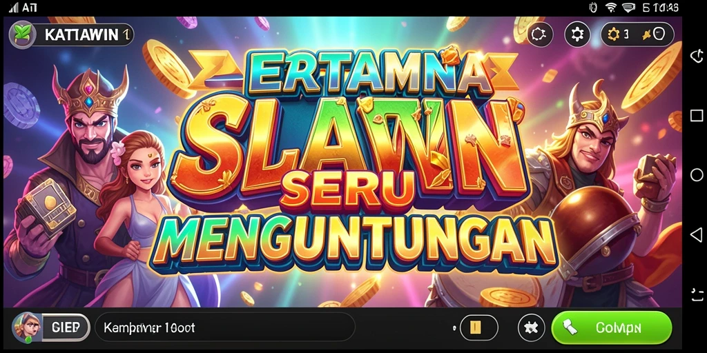 Tampilan gameplay seru dan menarik dari KATAWIN dengan fitur slot yang menawan.