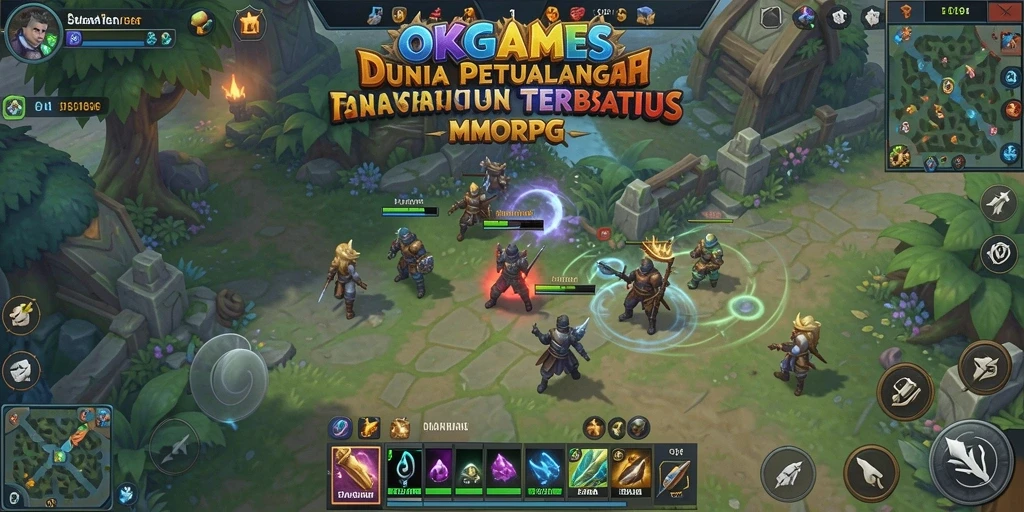 Tampilan menarik dari gameplay MMORPG OKGAMES yang menawarkan petualangan seru.