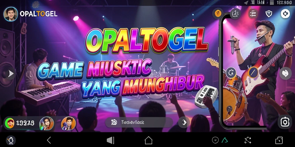 Tampilan gameplay menarik dari OPALTOGEL yang menampilkan keseruan bermain musik.