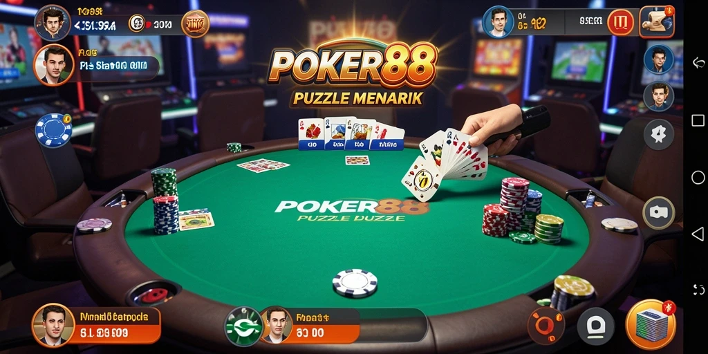 Tampilan gameplay POKER88 yang menarik dan penuh tantangan puzzle.