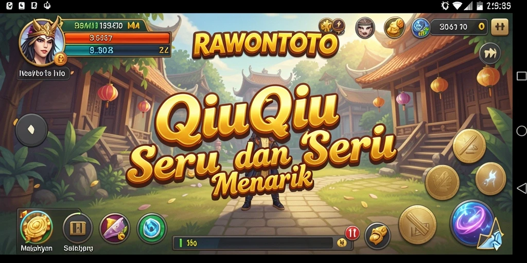 Tangkapan layar gameplay QiuQiu RAWONTOTO yang menarik.