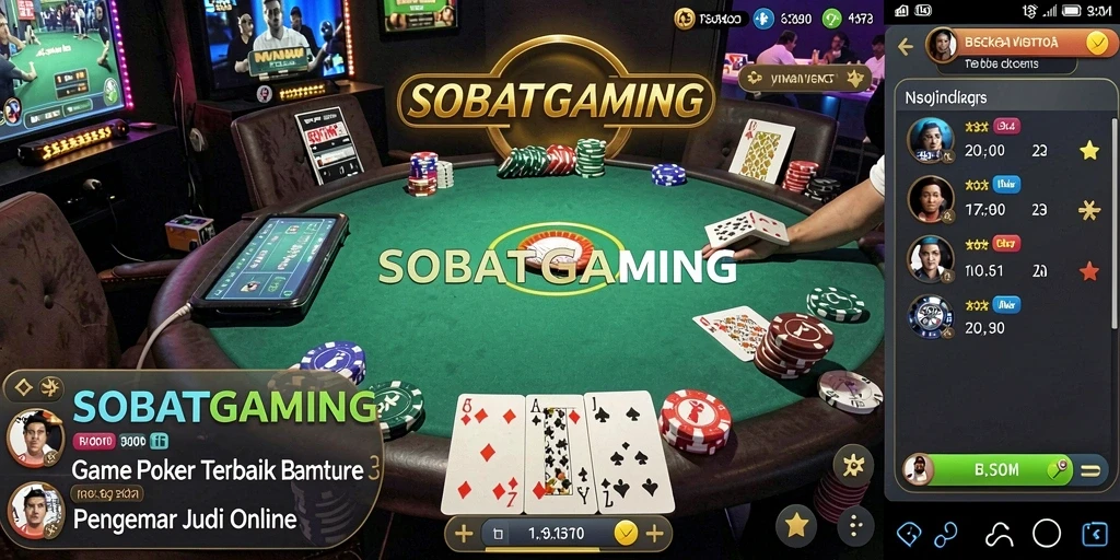 Gameplay Poker yang seru dan interaktif di SOBATGAMING.