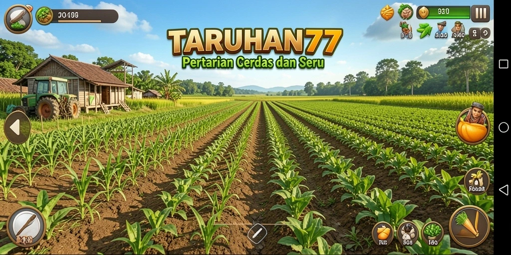 Screenshot TARUHAN77 dengan gameplay bertani yang seru.